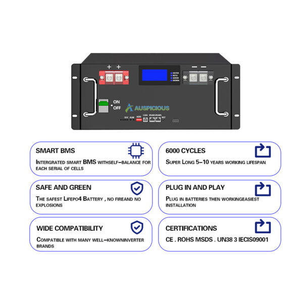 48v 200ah lithium ion battery for solar system